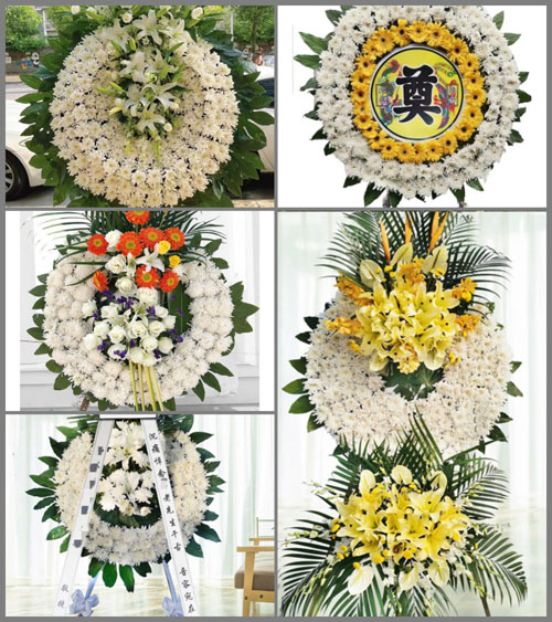 安徽宿州市灵璧县经济开发区西集村花圈速递
